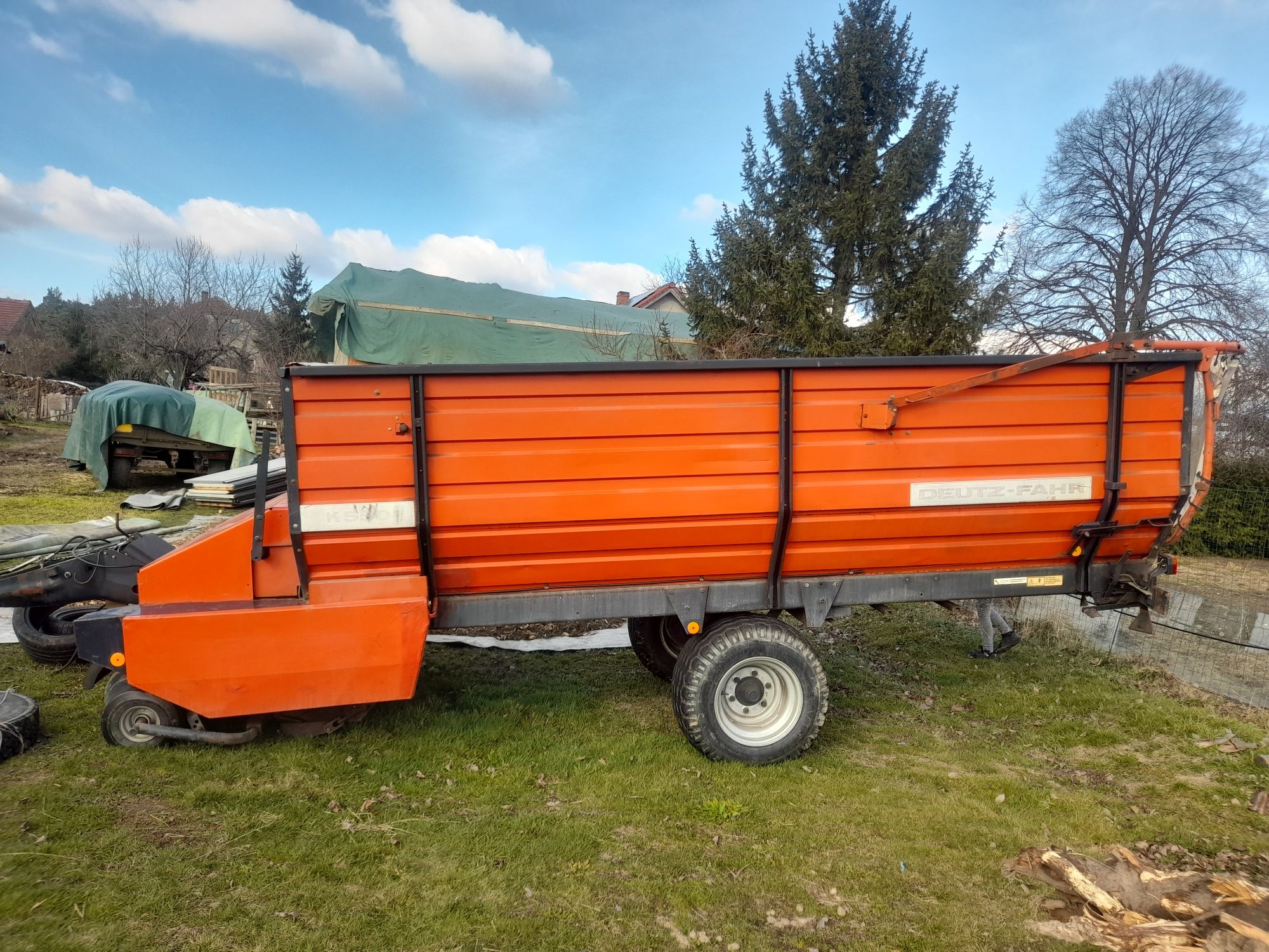 Przyczepa samozbierająca deutz fahr K 550 pottinger class