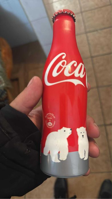 Garrafa de alumínio da  coca cola