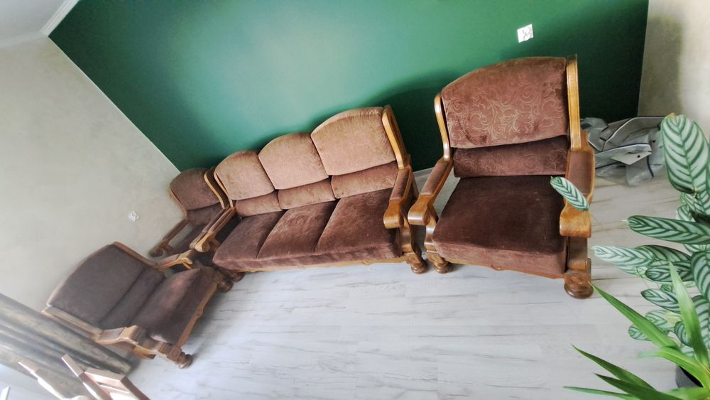 Komplet mebli wypoczynkowych DĄB