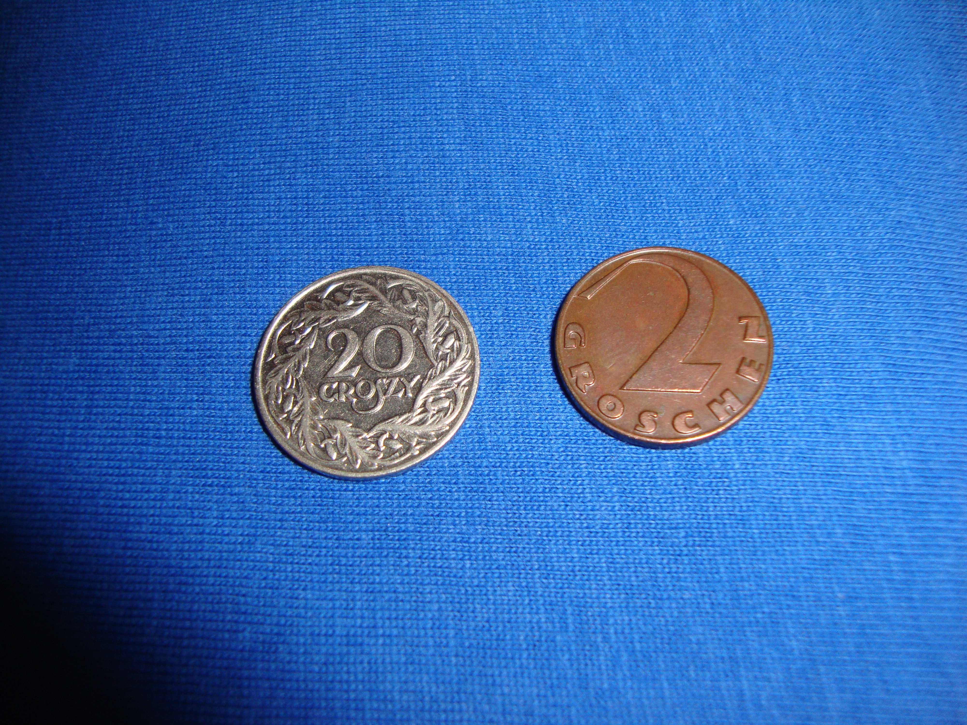 Две старинные монеты 1923 г. и 1925 г. одним лотом !