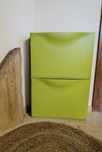 Szafki ikea trones zielone, plastikowe, uchylne 2 szt