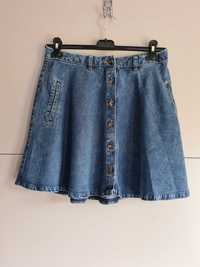 Jeansowa spódnica 100%lyocell, C&A, 40
