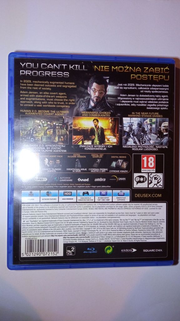 Gra Deus Ex: Mankind Divided PS4 ps5