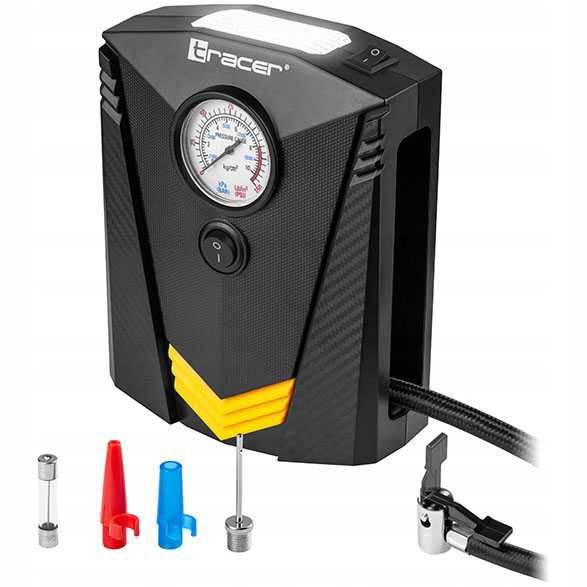 Автомобільний  12V насос із ліхтариком, насос  від прикурювача