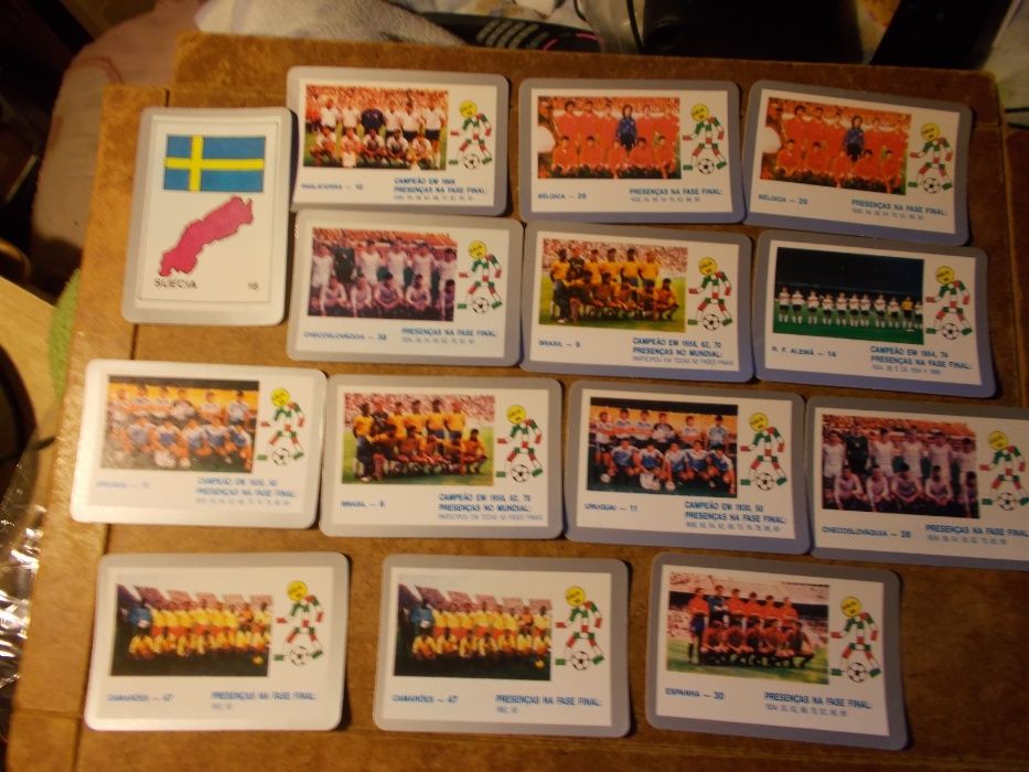 calendários panini 1990