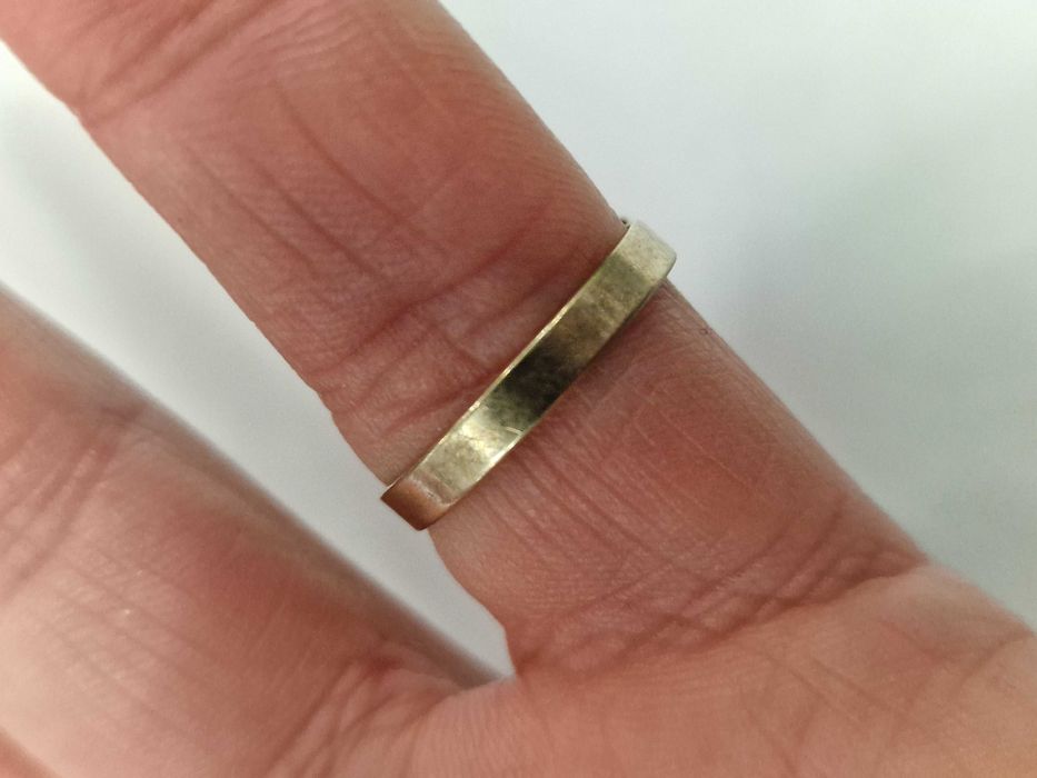 Złoty pierścionek/ 333/ 6.99 gram/R13/ Korund/ Niemcy/ XX wiek