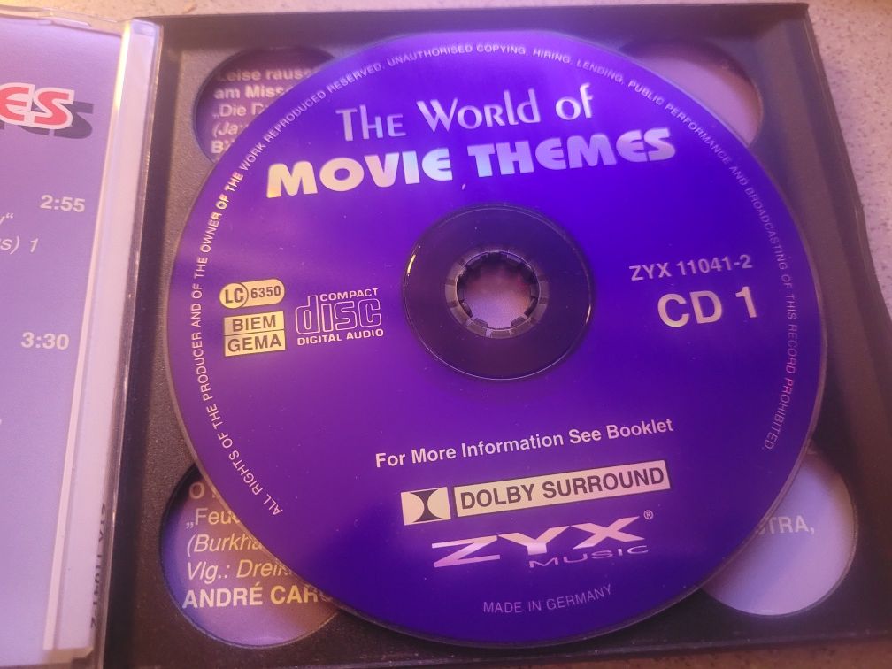 CD x 2 The World of Movie Themes  1996 ZYX Germany