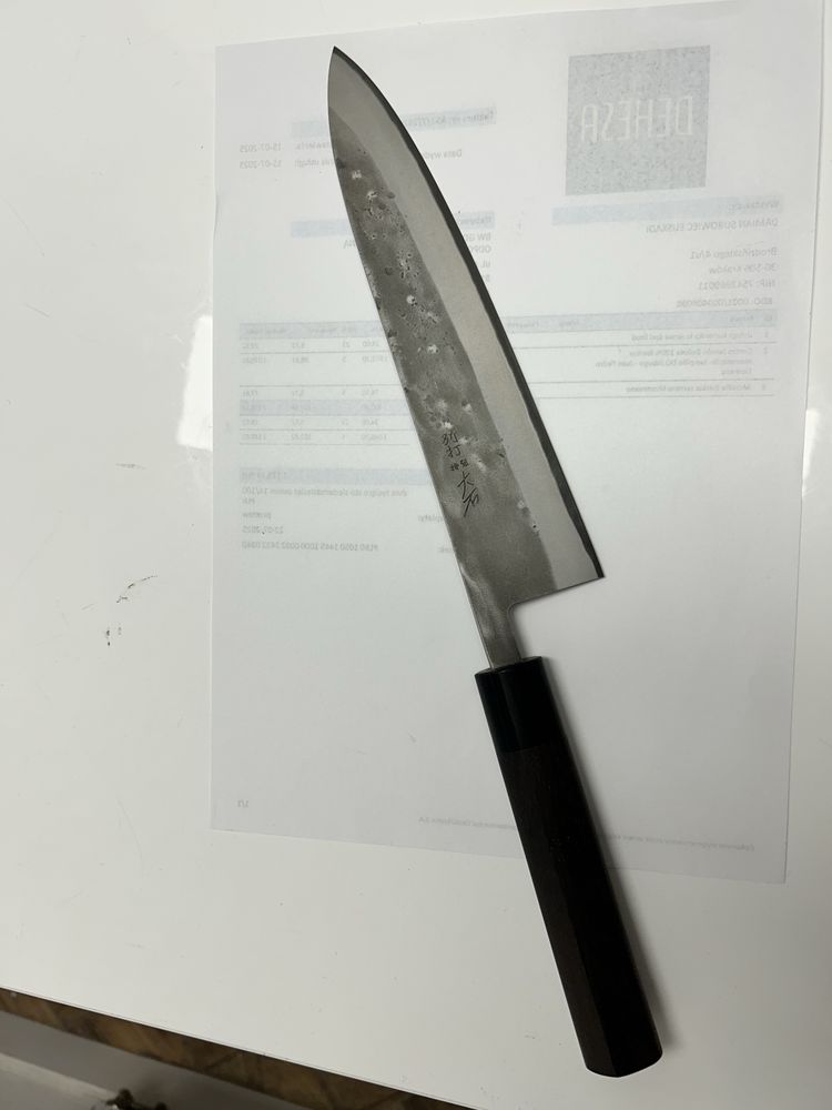 Ohishi Gyuto 21 cm Nashiji Aogami 2