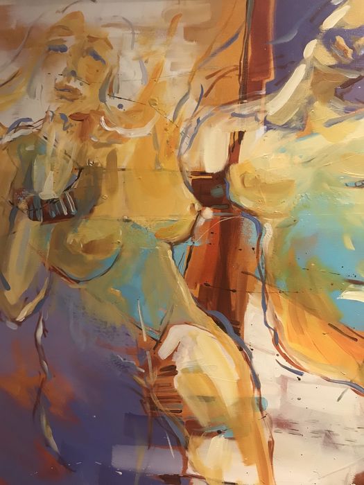 Quadro emoldurado pintado a óleo. Veja os outros meus anúncios.