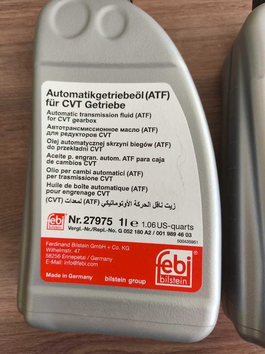 Трансмісійна олива FEBI CVT 1л 27975 масло варіатор