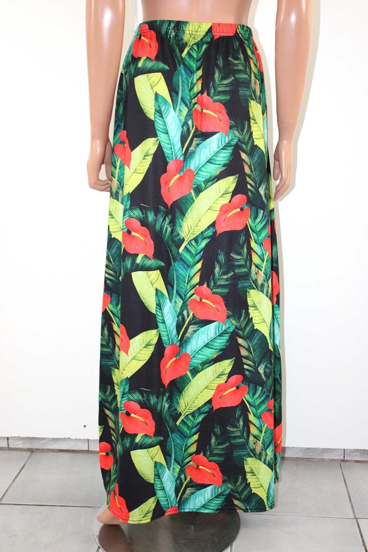 n2 PrettyLittleThing modna maxi spódnica z rozcięciem 38/40 M/L