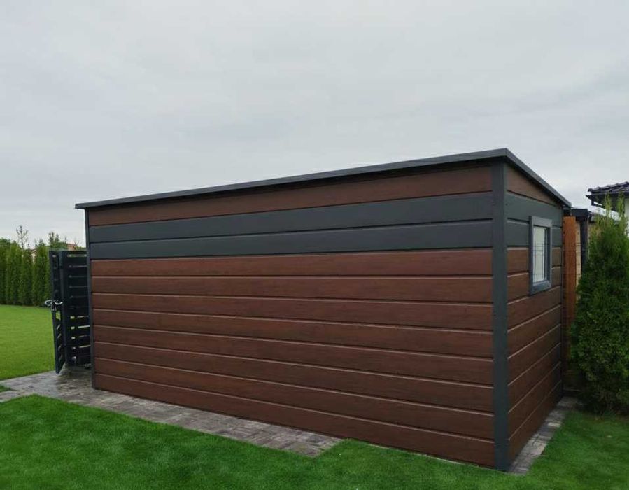 Garaż 3mx5m w kolorze Antracyt + Okno + Drzwi PROMOCJA