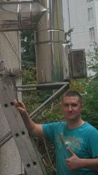 Виконуємо роботи по прочистці та  гільзуванню димових каналів