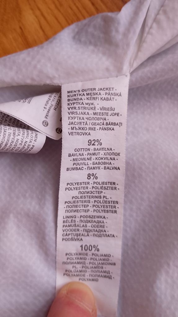 Kurtka wiatrówka, męska, rozm M