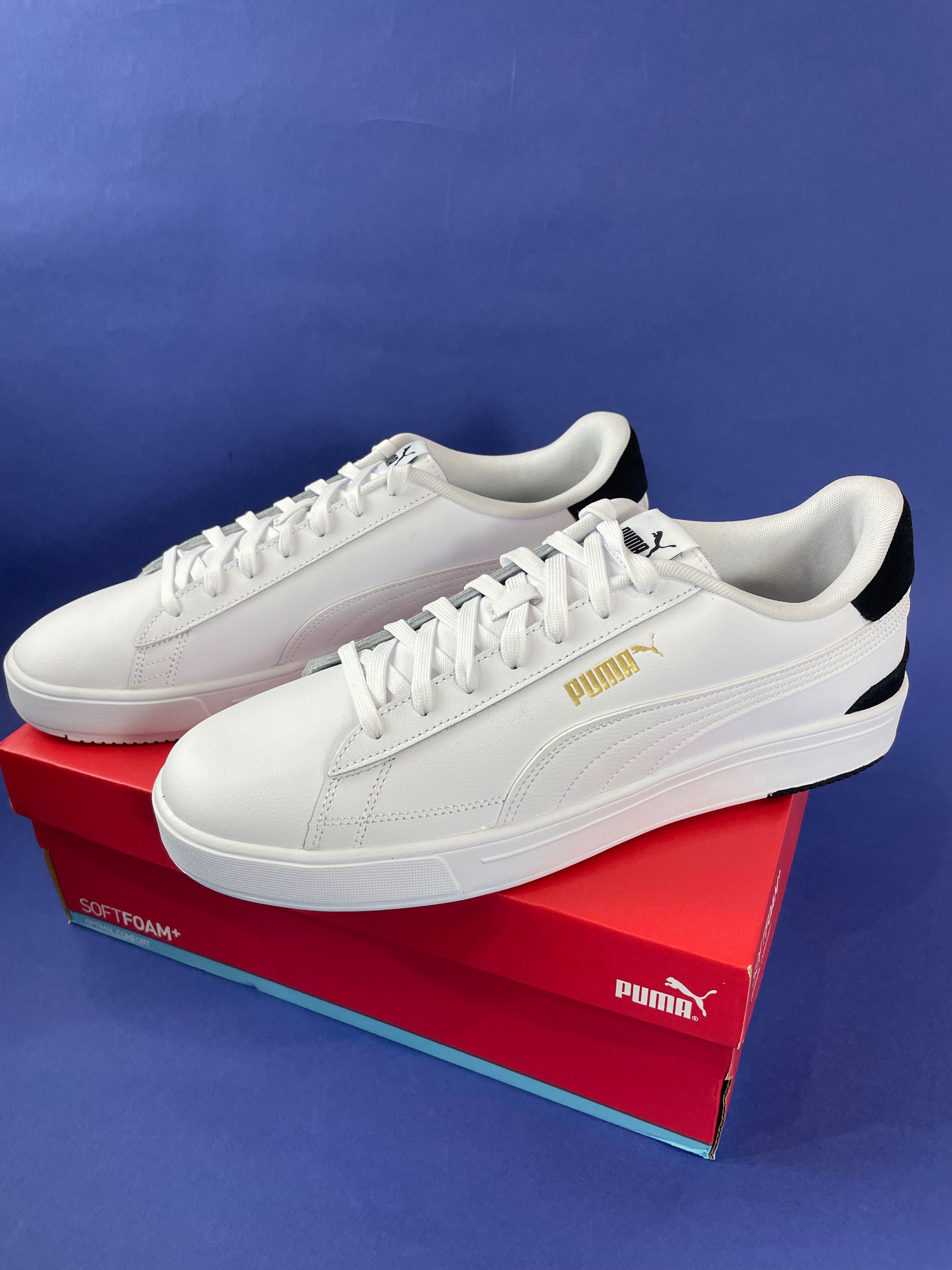 Чоловічі білі шкіряні кеди PUMA Serve Pro 47 розмір