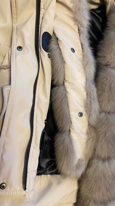 Парка з натуральним хутром