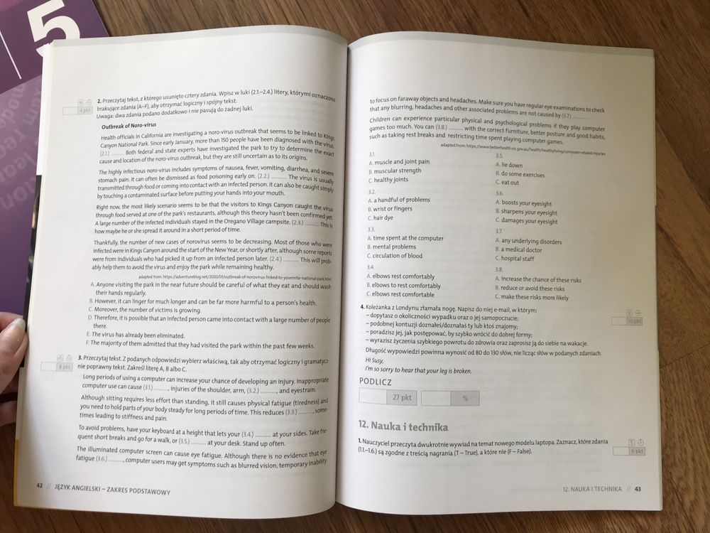 Matura 2021 arkusze i testy język angielski repetytorium