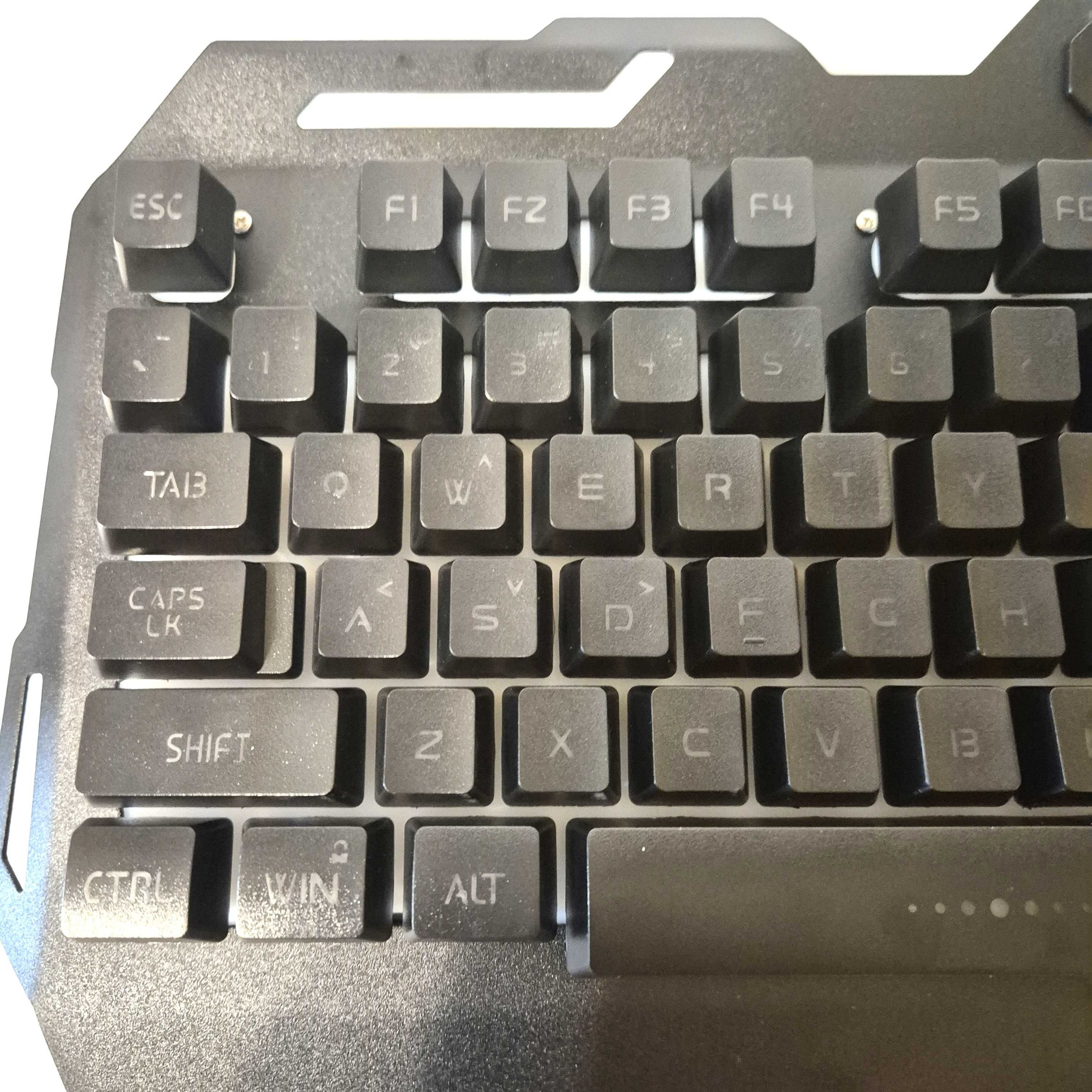 USB przewodowa klawiatura do gier, tęczowa podświetlana klawiatura RGB