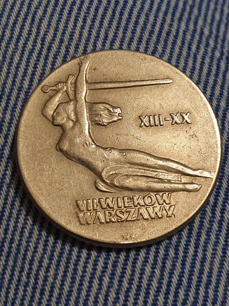 Moneta 10zl z 1965r VII wieków W-wy