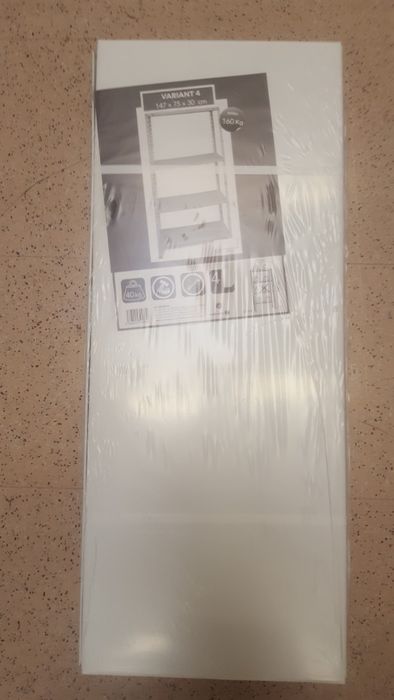 Estante com 4 prateleiras metálicas em aço, novas