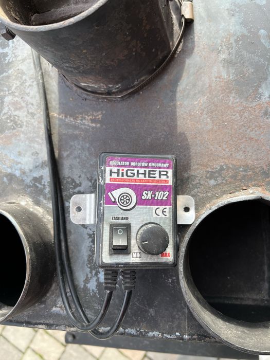 Piec nadmuchowy z nadmuchem dmuchawa nagrzewnica powietrza koza Higher