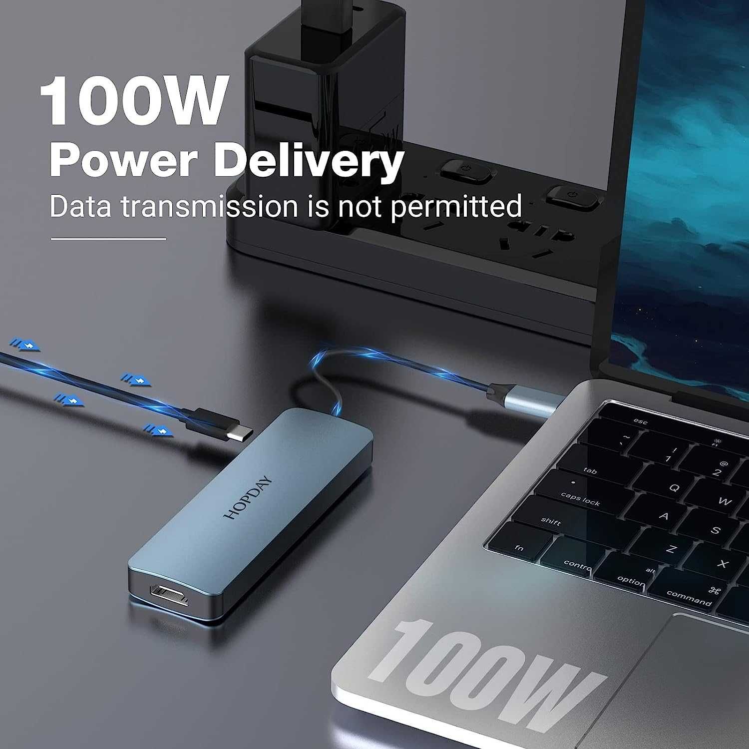 Adaptador USB C para MacBook Pro/Air iPad Pro e Windows