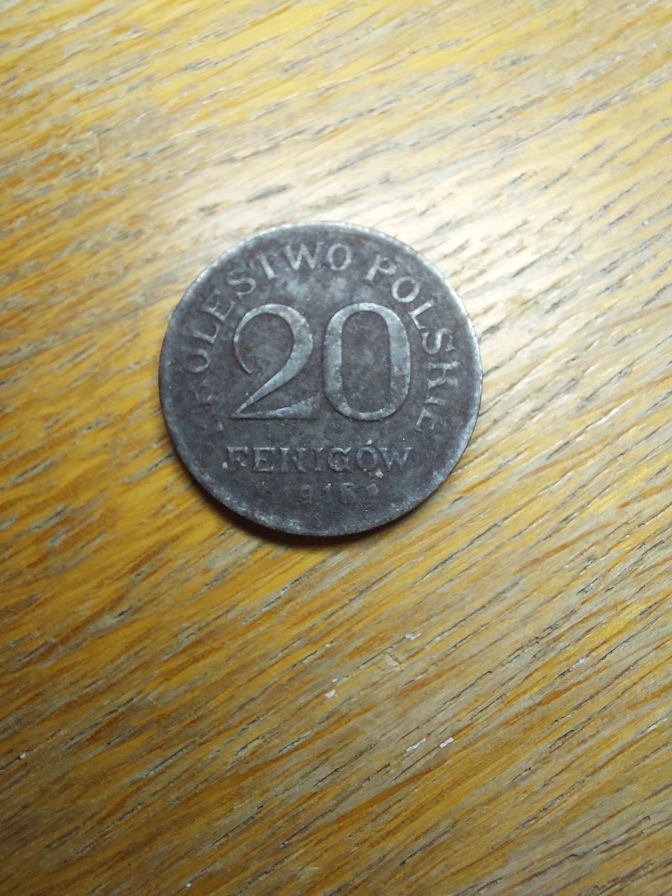 Moneta 20 fenigów Królestwo Polskie 1918r