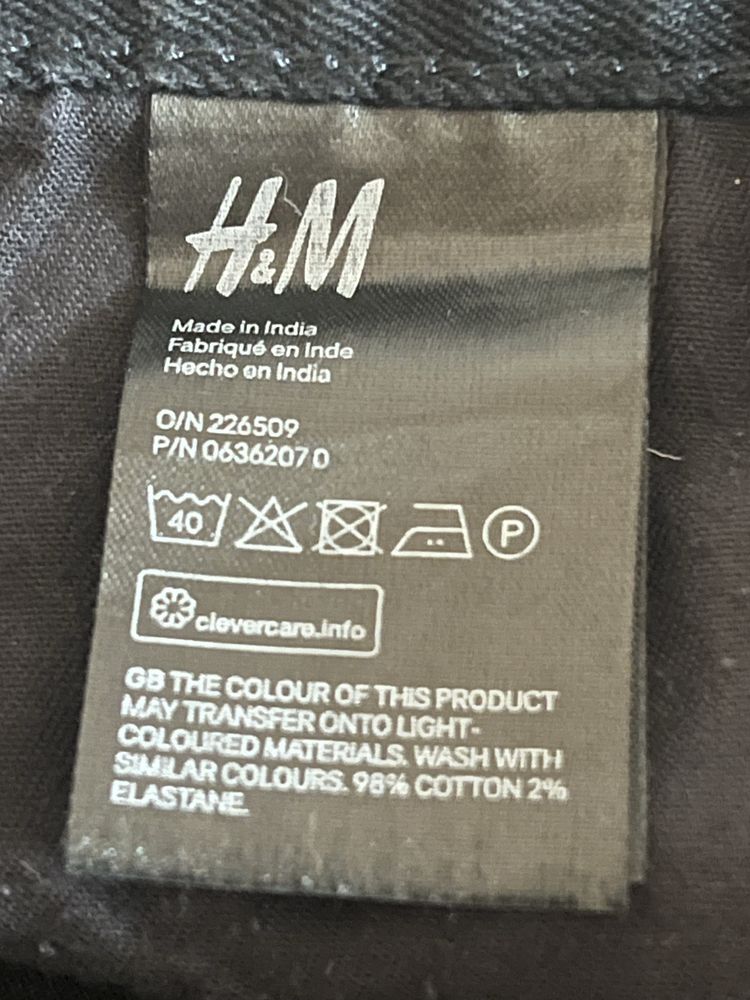 H&M czarne jeansy slim couple etroite 170/74A rozmiar 29