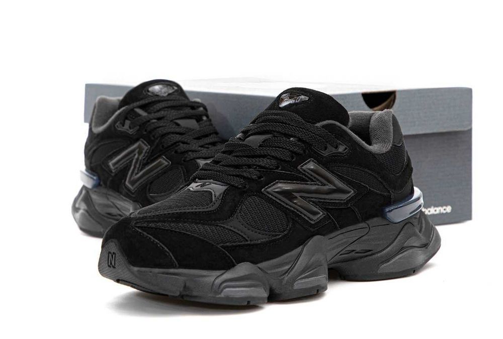 Кроссовки New Balance 9060 Triple Black 36-45 Новинка Весны! Наложка!
