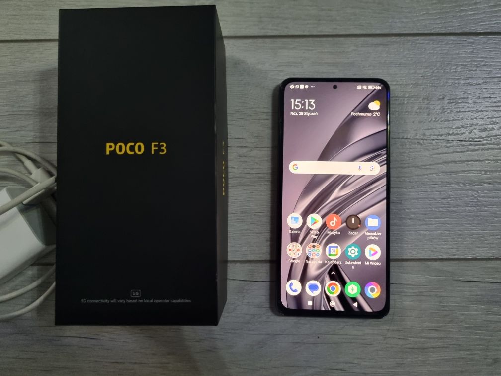 Telefon Xiaomi Poco F3 126/128 GB jak nowy