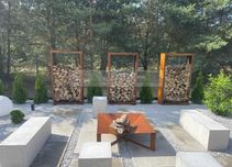 Stojak na drewno stojaki donice Corten Drewutnia POD WYMIAR!