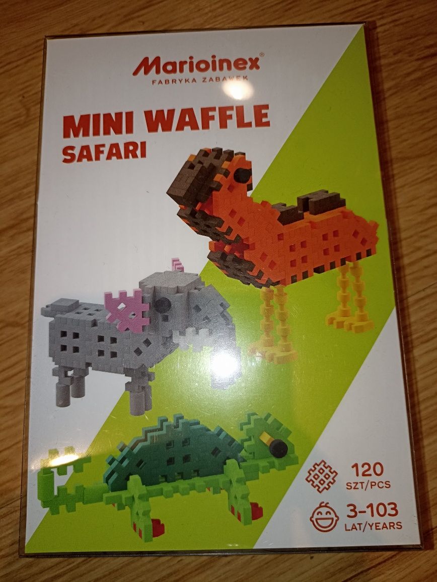 Mini wafle marioinex klocki safari NOWE