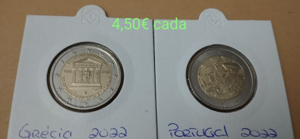 Moedas 2€ comemorativas