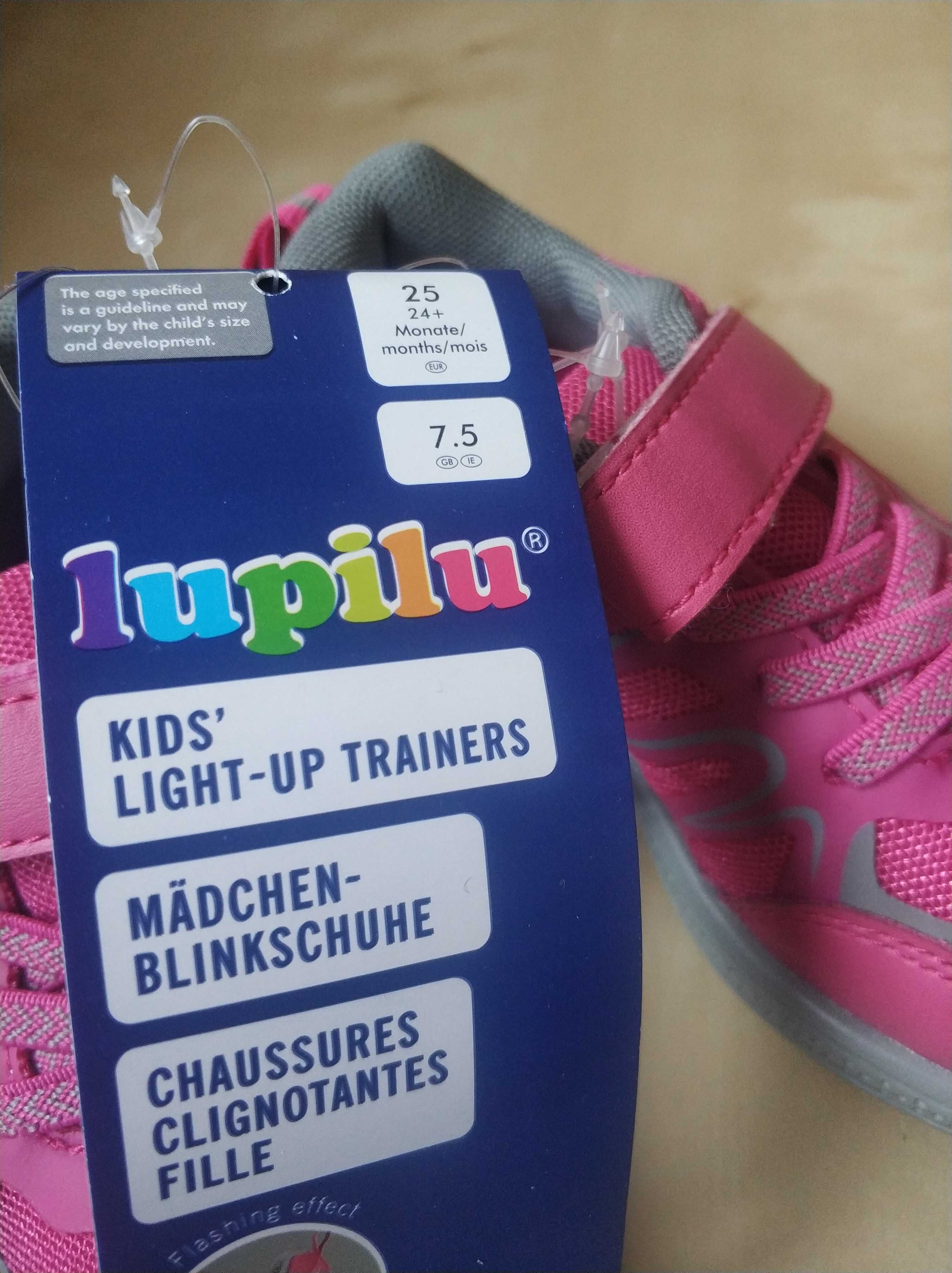 Lupilu buty dziewczęce świecące sportowe r 25