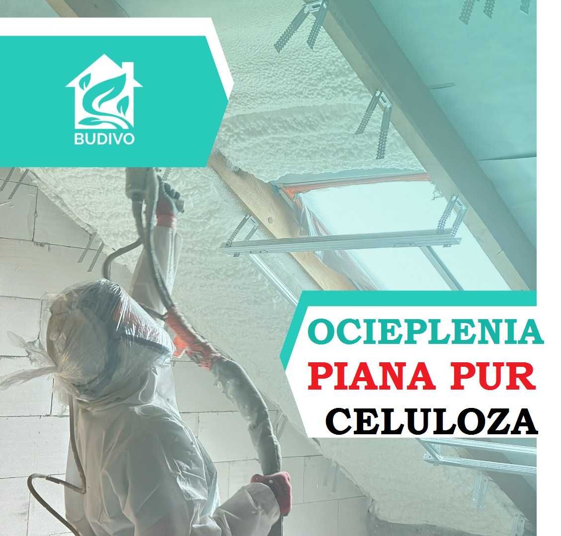 Ocieplenie Poddasza | Ocieplanie Pianą PUR|Wdmuchiwanie Celulozy|Wełny