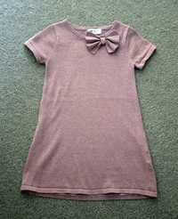 Sukienka dziewczęca H&M, rozmiar 110/116, fioletowa