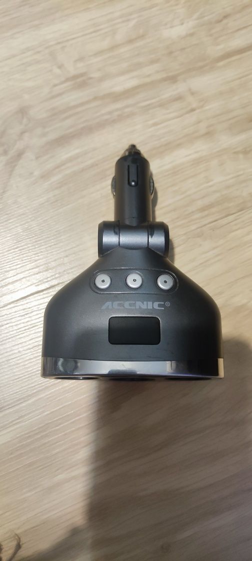 ACCNIC 3 в 1 dual USB автомобильный прикуриватель