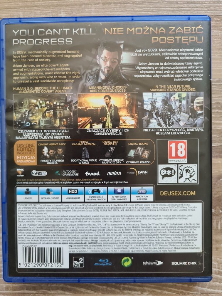 Gra Deus Ex PS4/PS5