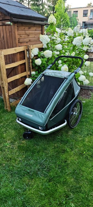 Przyczepka Croozer Kid Vaaya 2 climatex, hamaczek, zestaw do biegania