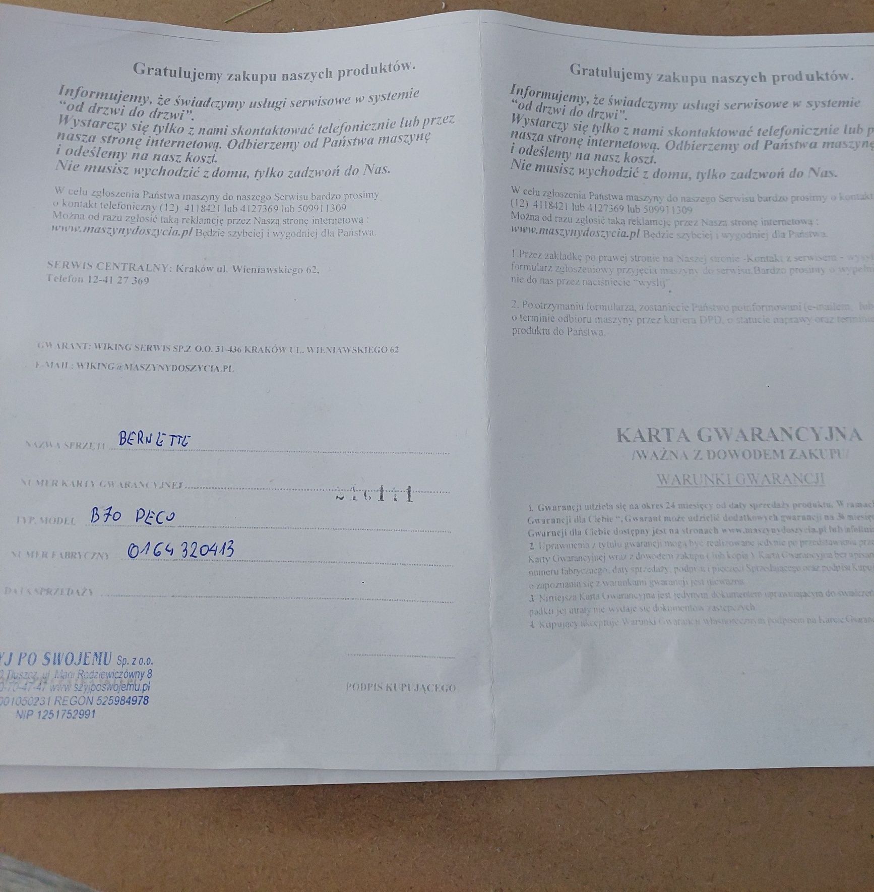 Komputerowa hafciarka Bernette b70 deco jak nowa gwarancja rok