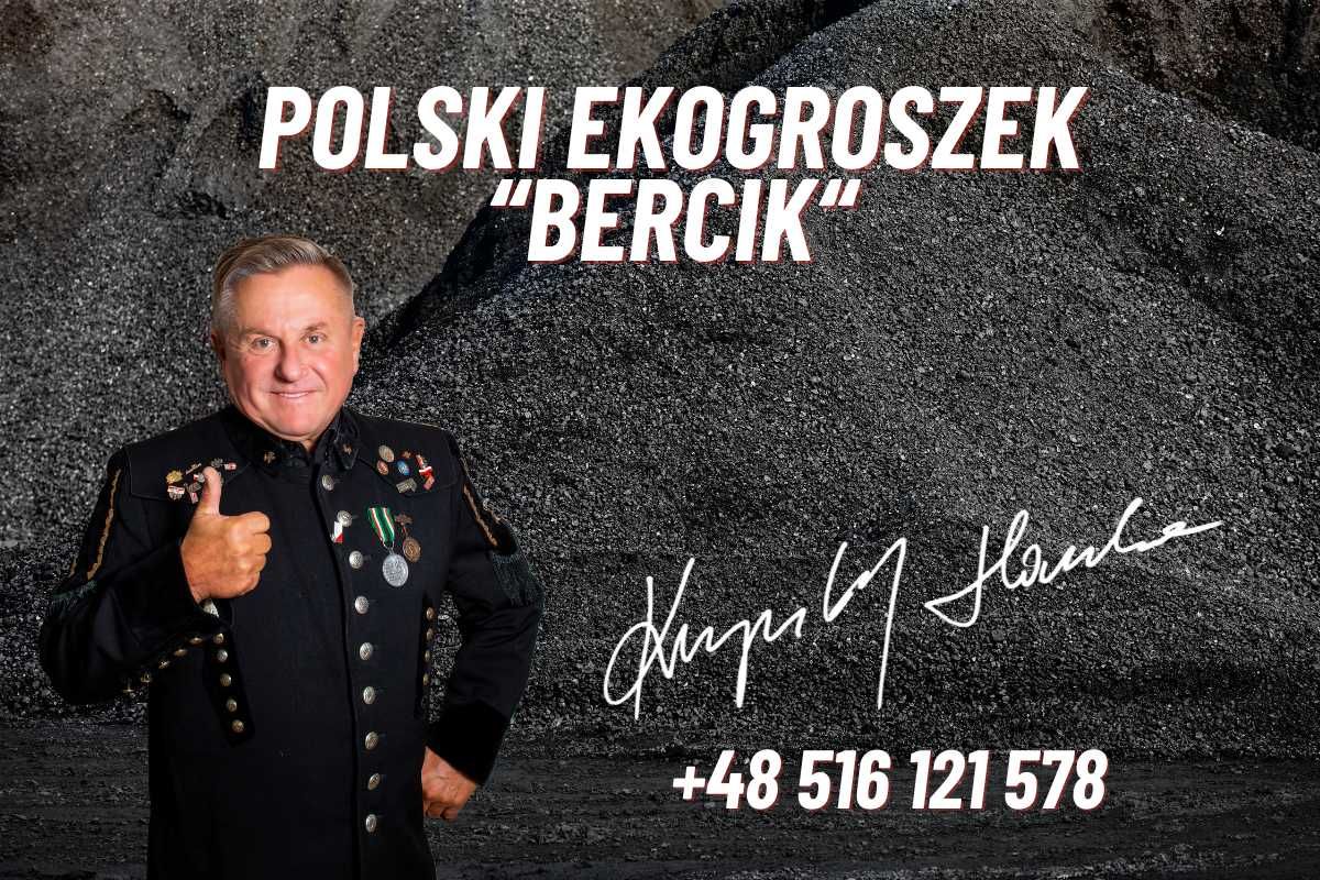 Polski Ekogroszek Bercik 24-26 MJ/KG w workach 25kg Węgiel 1000KG