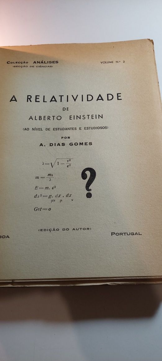 A Teoria da Relatividade de Alberto Einstein - A. Dias Gomes