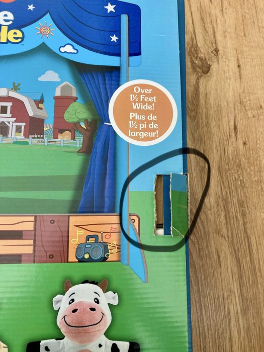 Fisher Price Teatrzyk Kukiełkowy Little People 2 marionetki 2 tła NOWY