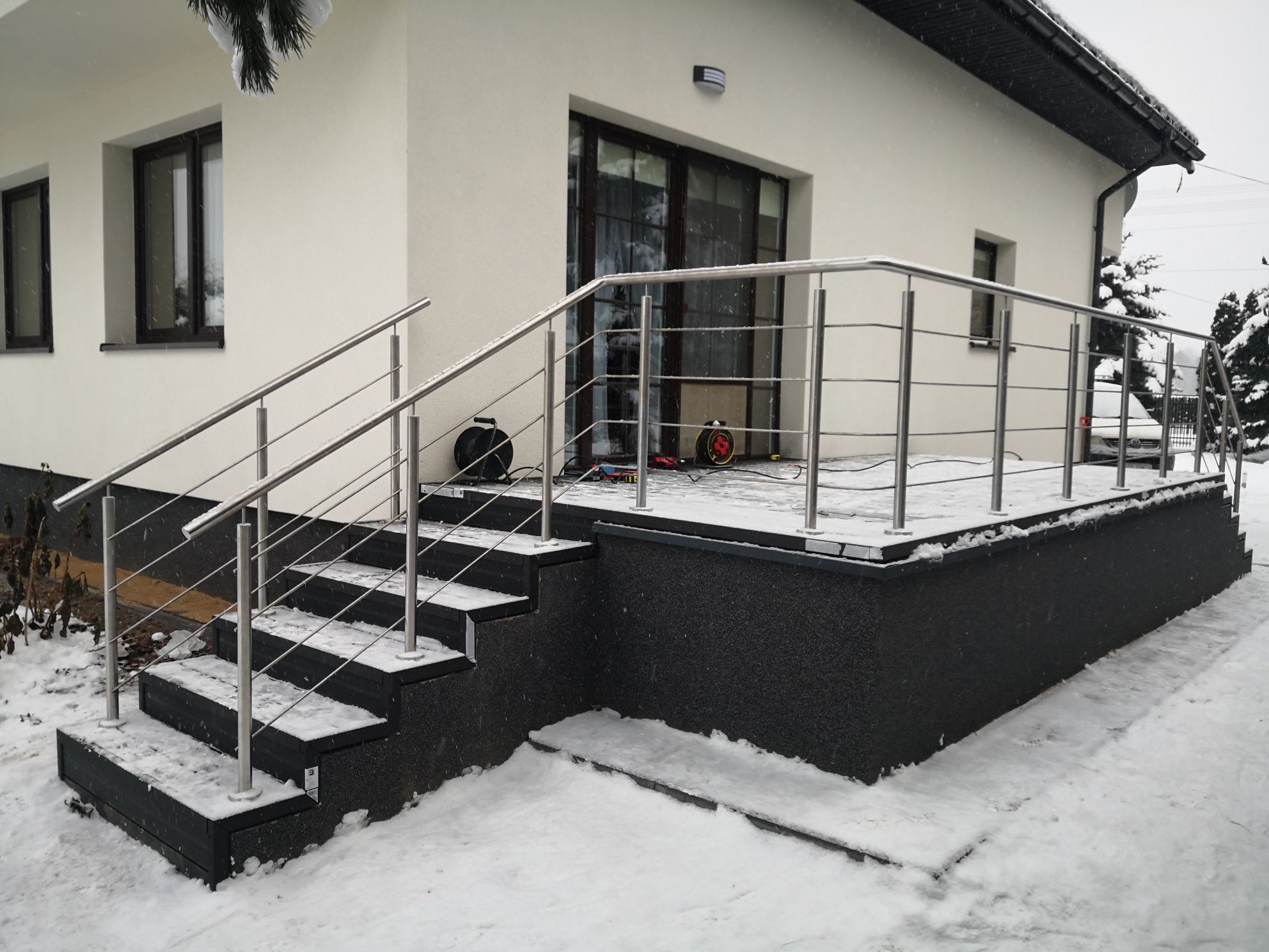 Balustrada barierka nierdzewna balkon zabezpieczenie inox