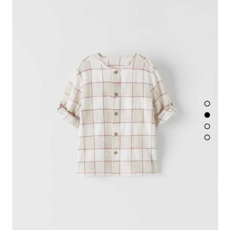 Классная легкая рубашка zara на 2-3 годика