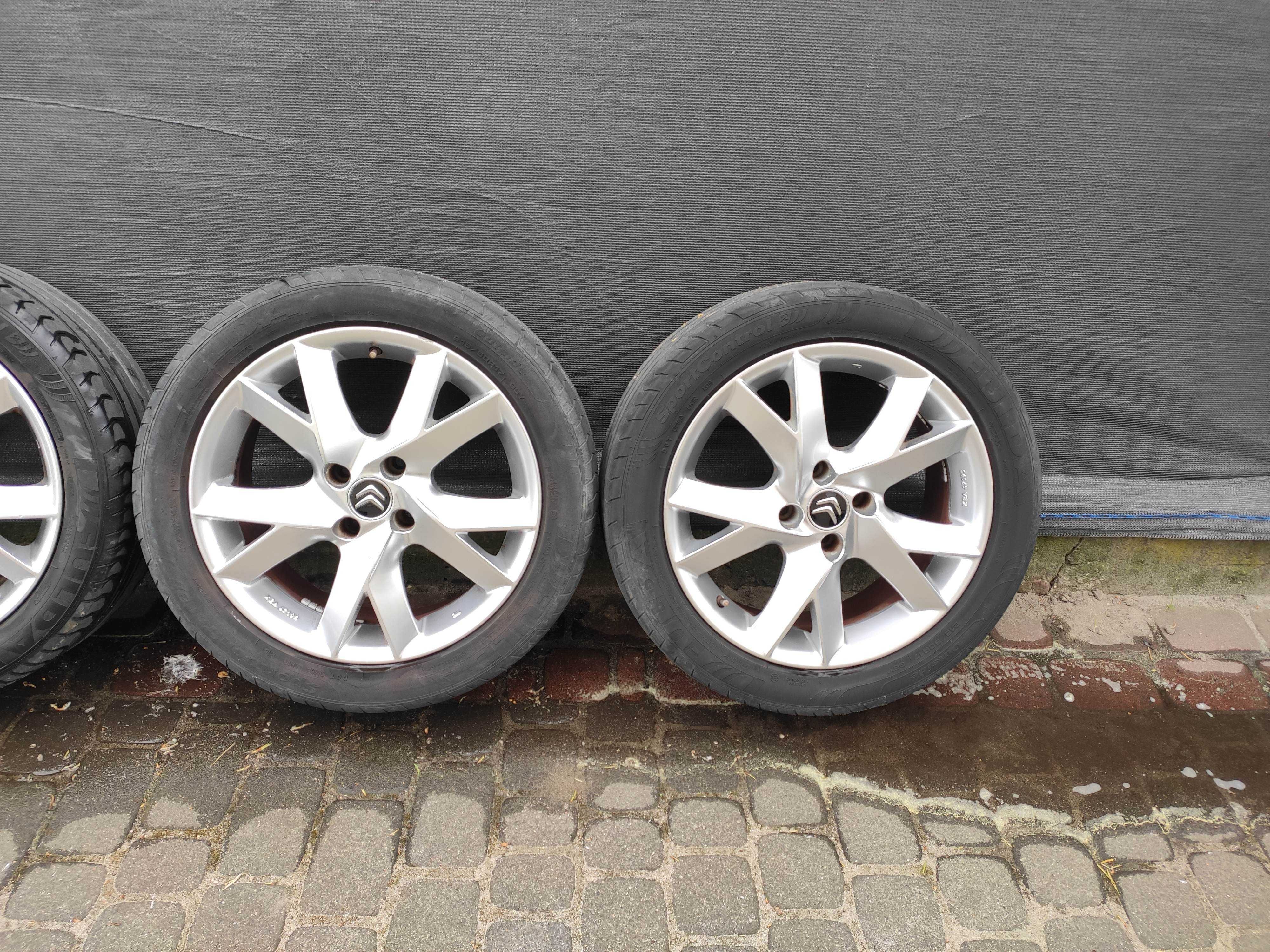 Alufelgi 17c oryginał Citroen peuteot 4x108 koła 215/50/17