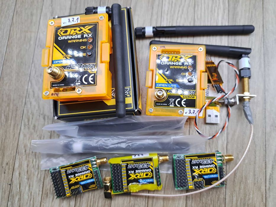 OrangeRx Open LRS 433MHz nadajniki i odbiorniki - duży zestaw