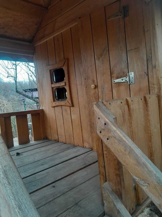 Дитячий будиночок з дерева (дуб)