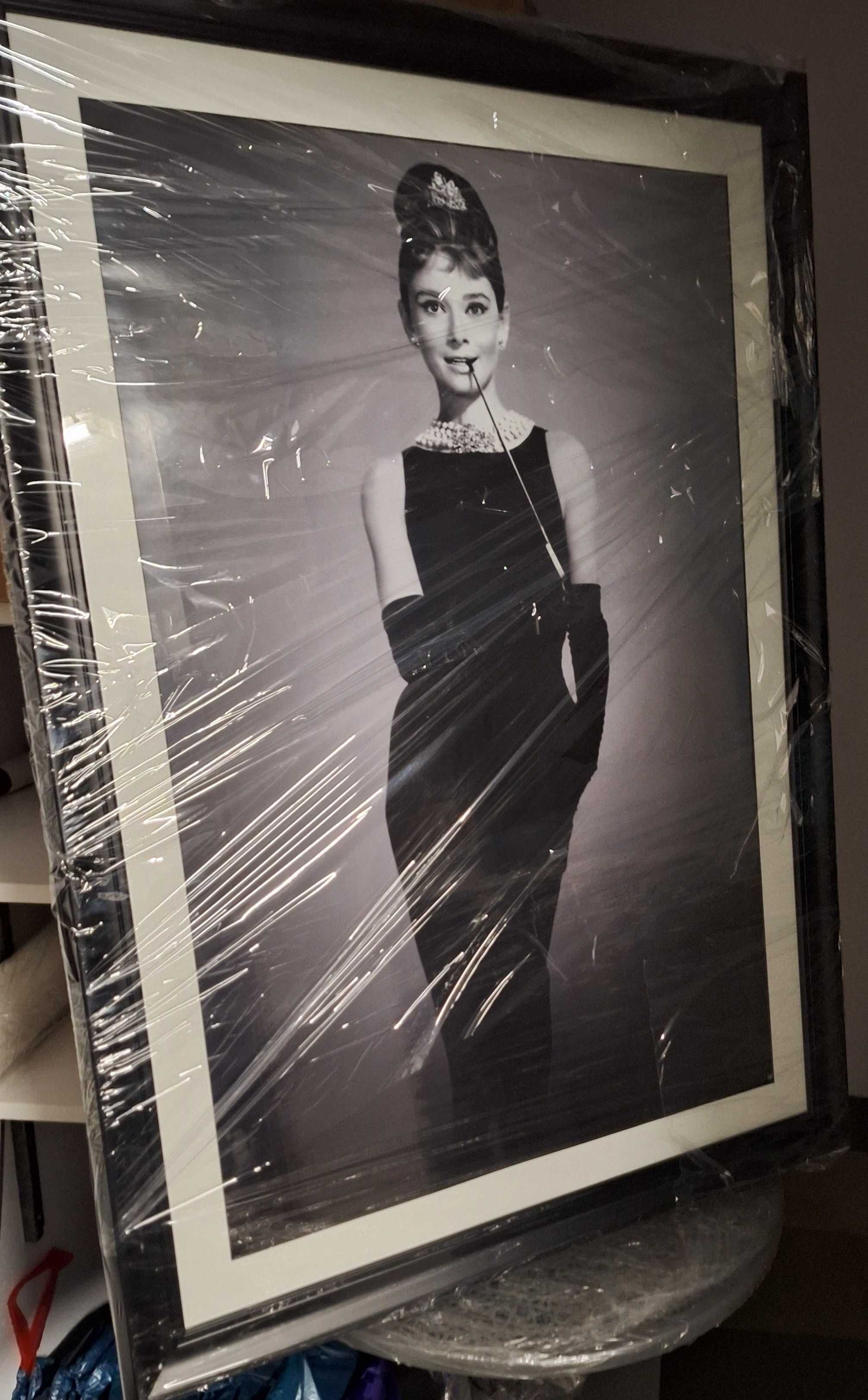 Audrey Hepburn i James Dean – 2 portrety / plakaty – OPRAWIONE