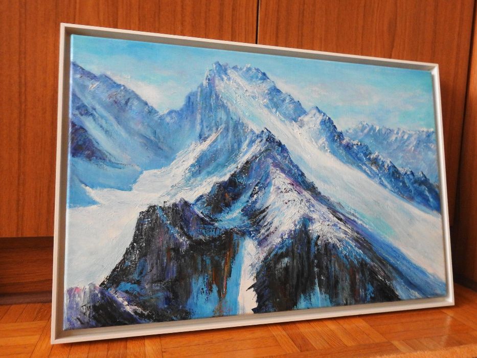 Obraz olejny na płótnie Kirgistan góry Pik Korona